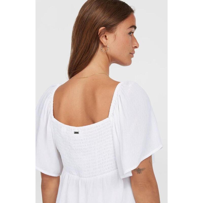Tricou cu maneci scurte Hughes Woven Top femei