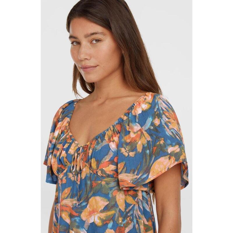 Tricou cu maneci scurte Hughes Woven Top femei