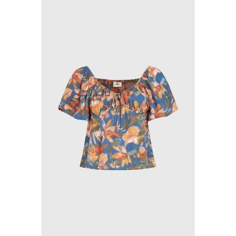 Tricou cu maneci scurte Hughes Woven Top femei