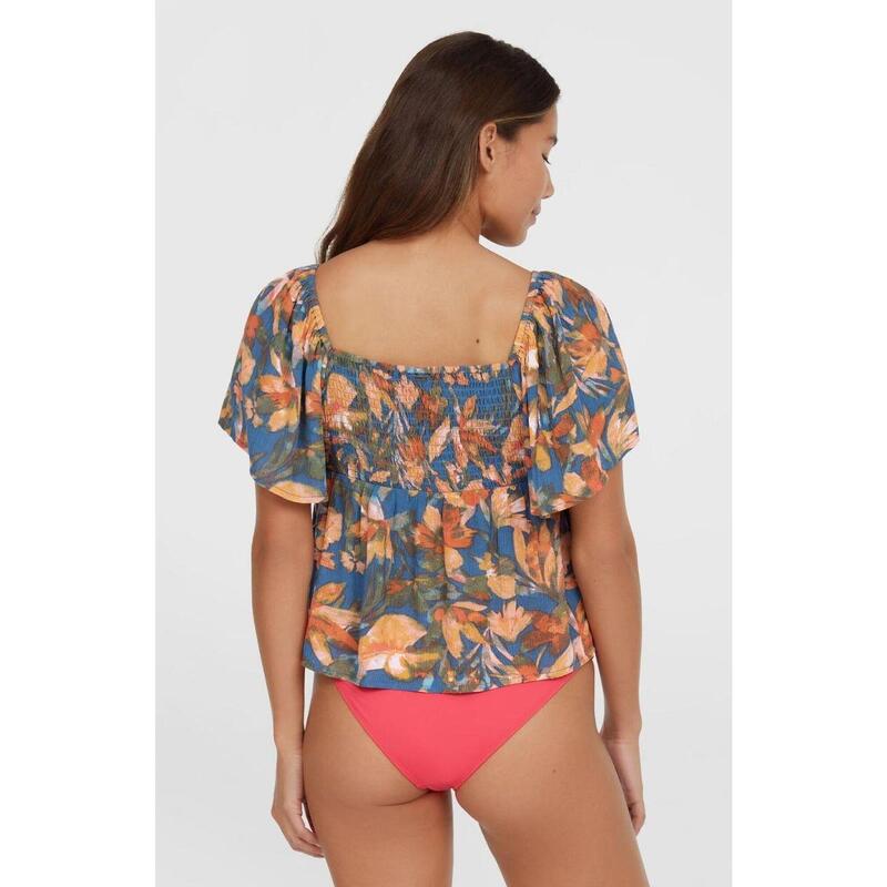 Tricou cu maneci scurte Hughes Woven Top femei