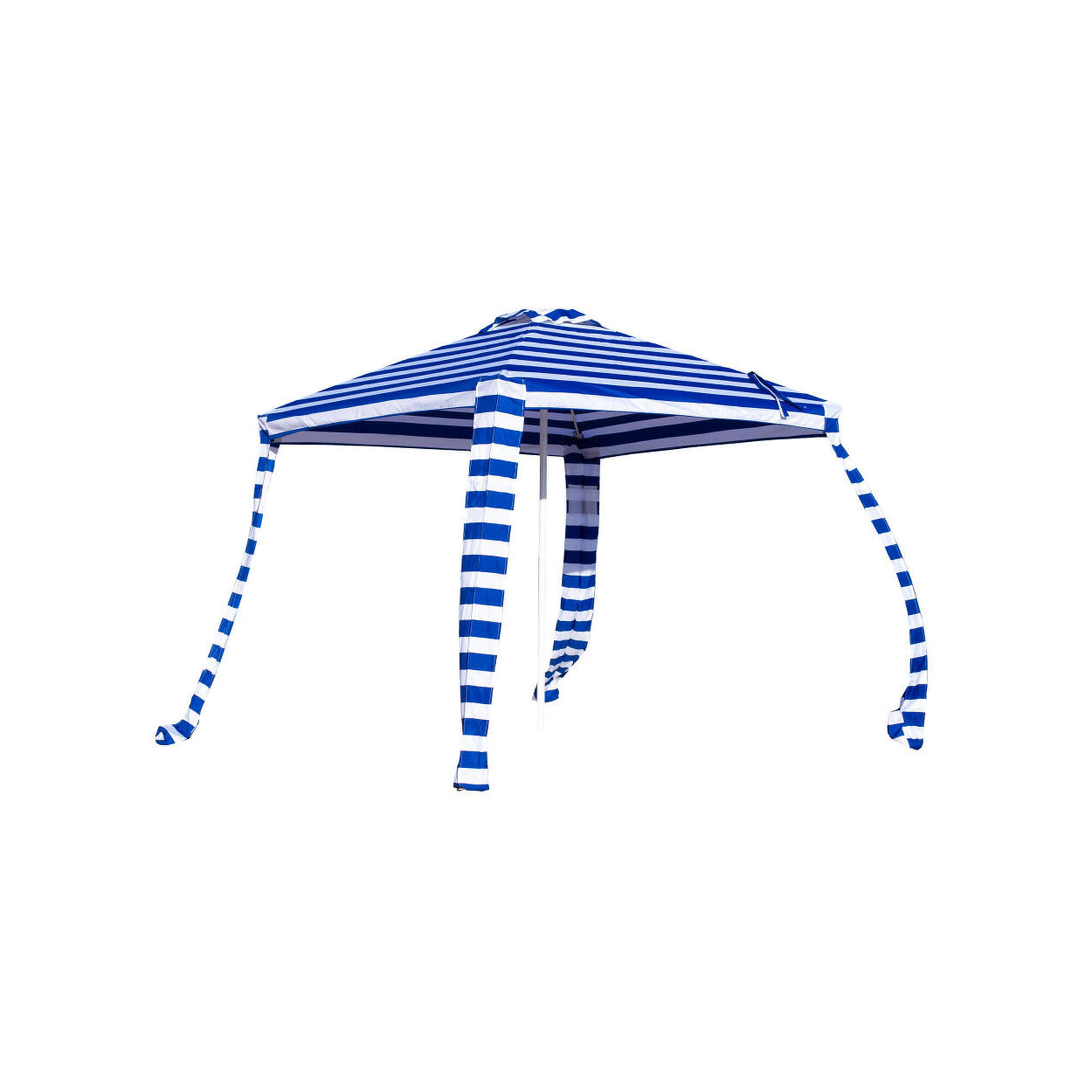 Sun & Surf - Grand Parasol De Plage Carré Avec Protection Solaire Upf30 - Parasol - Bleu - Taille Unique - Decathlon