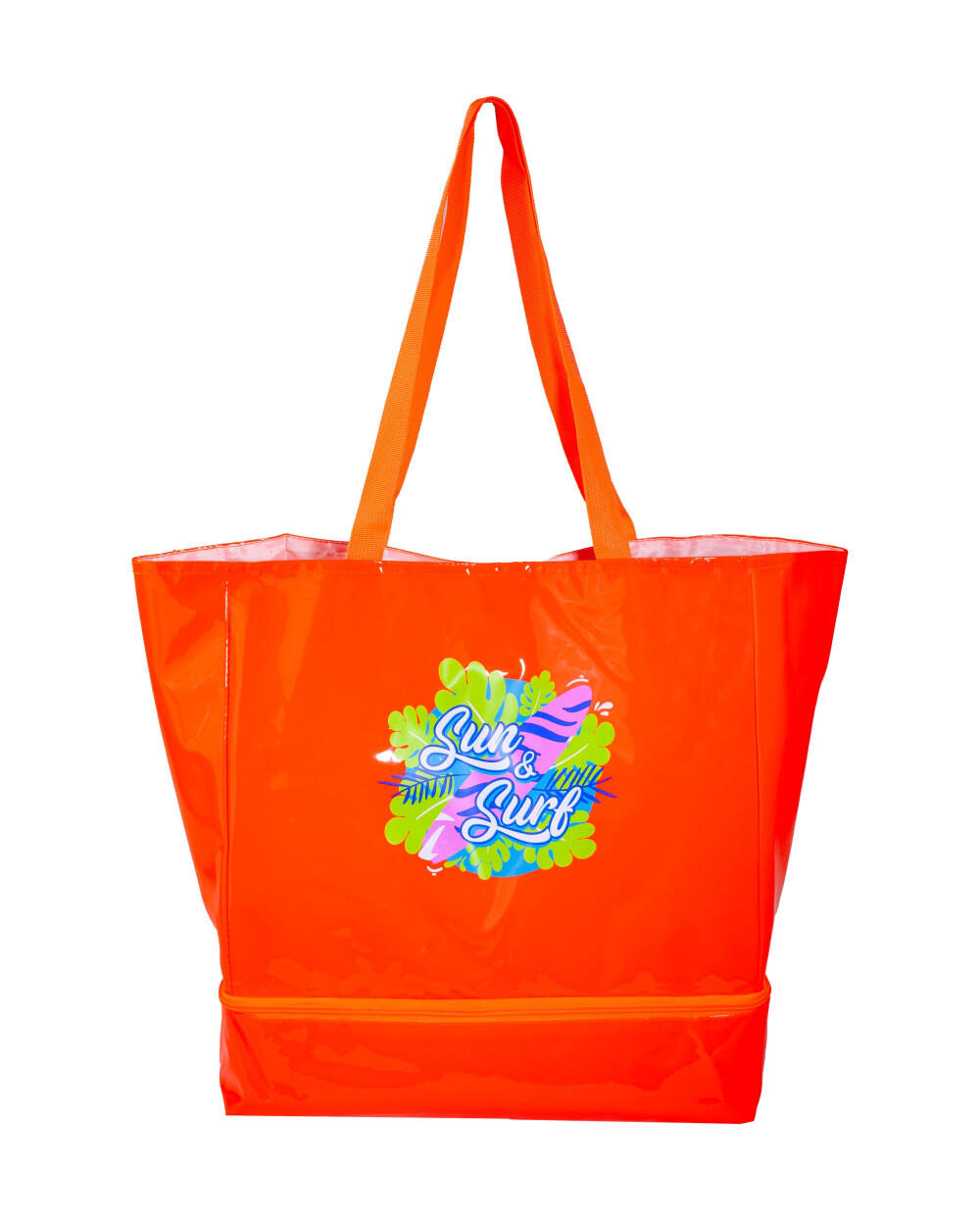SUN & SURF SACO DE PRAIA LARANJA + COOLER 14L