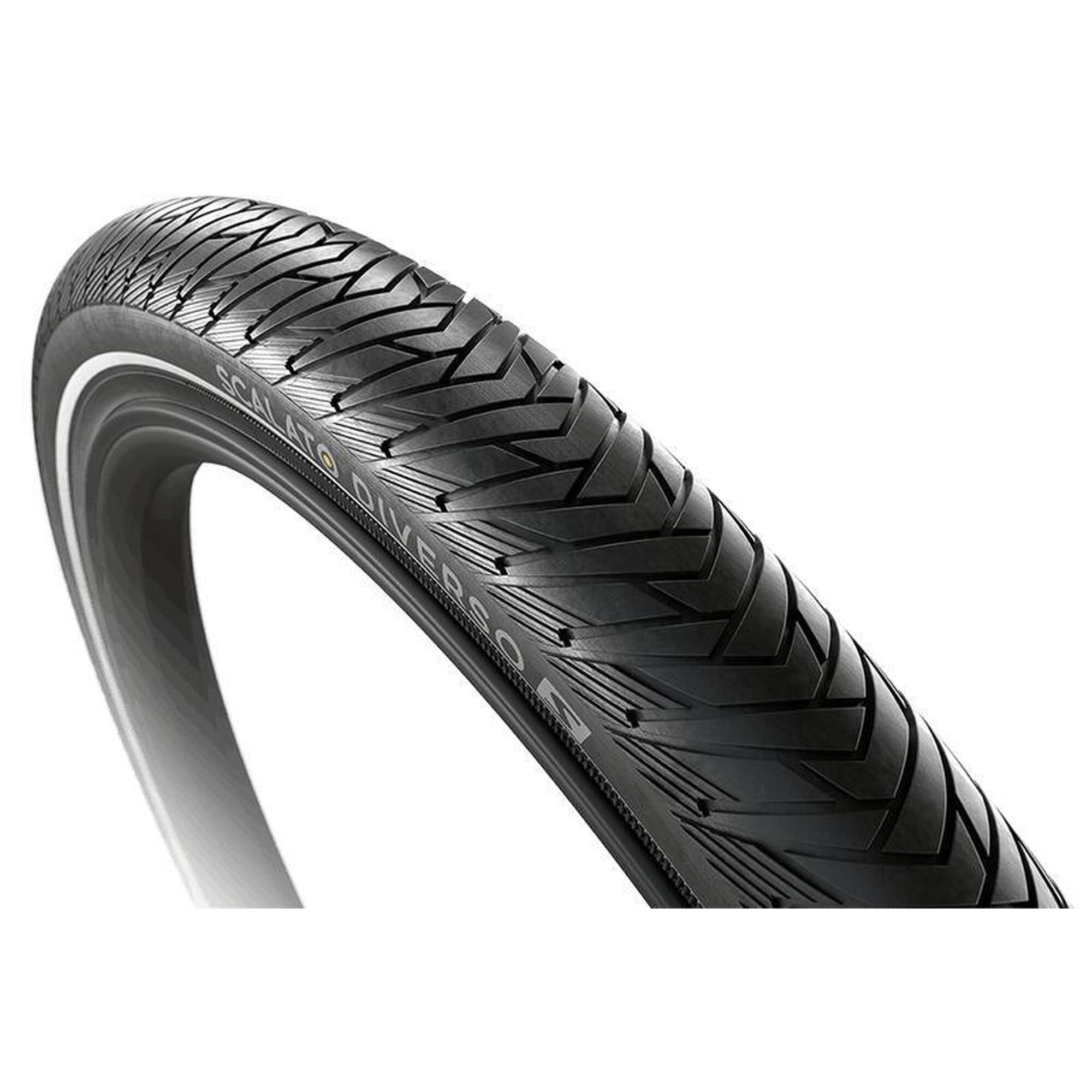 Opona Diverso S 28 X 2.00 Czarna Z Odblaskami