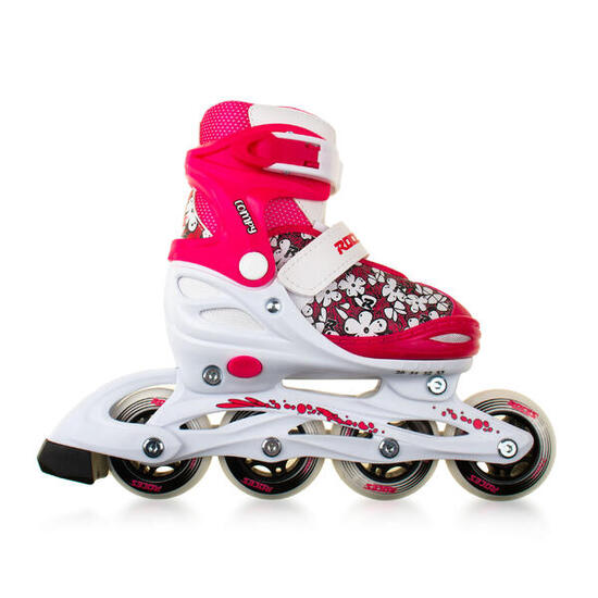 Rolki fitness dla dzieci Roces Compy X Girl regulowane