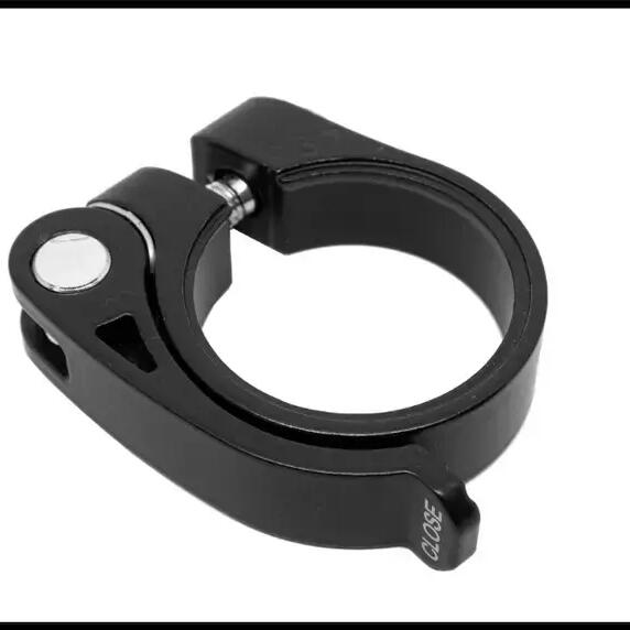 Ursus Urban Seatpost Clamp 34.9 mm, Quick-Release, Matte Black.