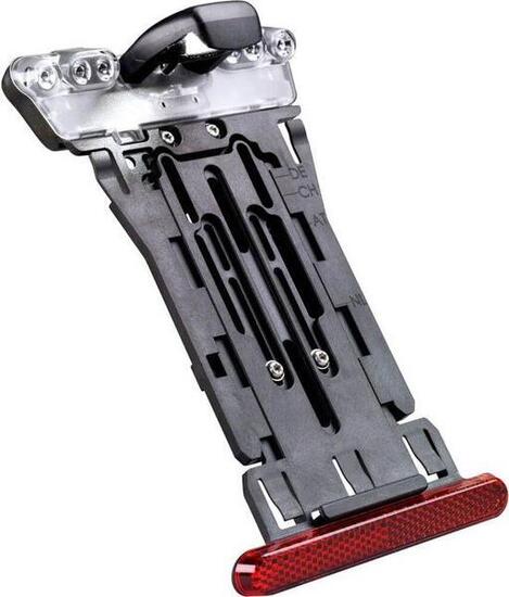 Supporto targa Busch & Muller con luce luce stop e riflettore.