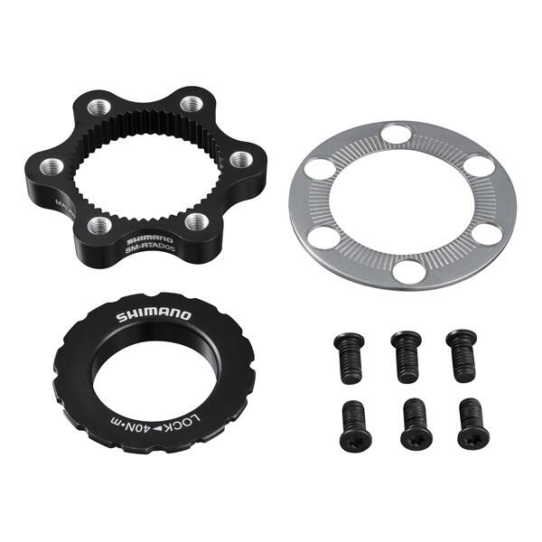 Adaptateur Disque Shimano SM-RTAD05 CenterLock - Disque 6 trous Axe 15/20mm Noir