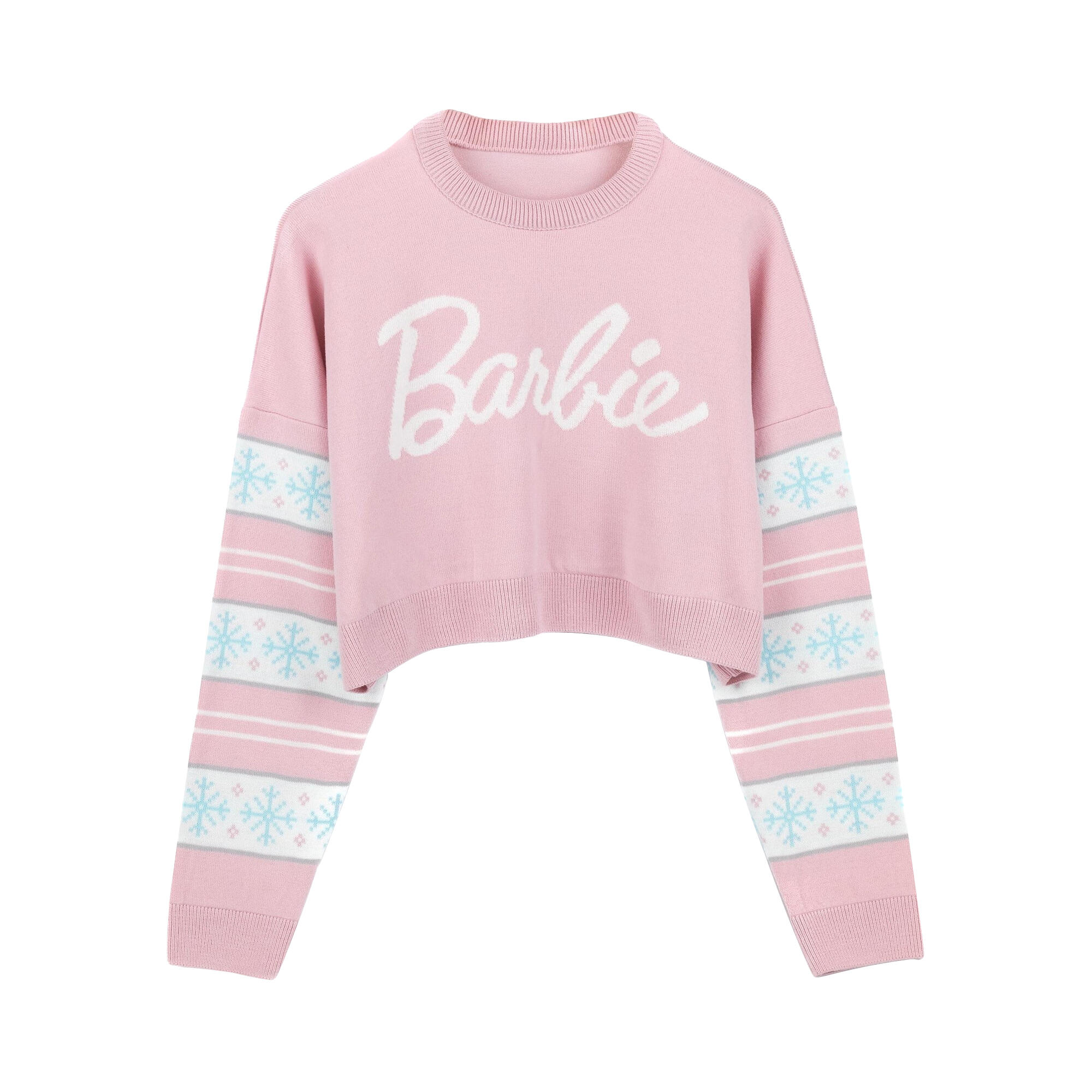 Barbie Womens/Ladies Logo Cropped Jumper