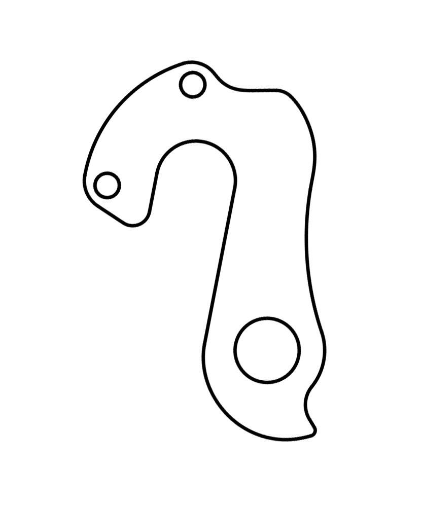 Aluminium derailleurpad GH-243 BH voor fietsen 3/5