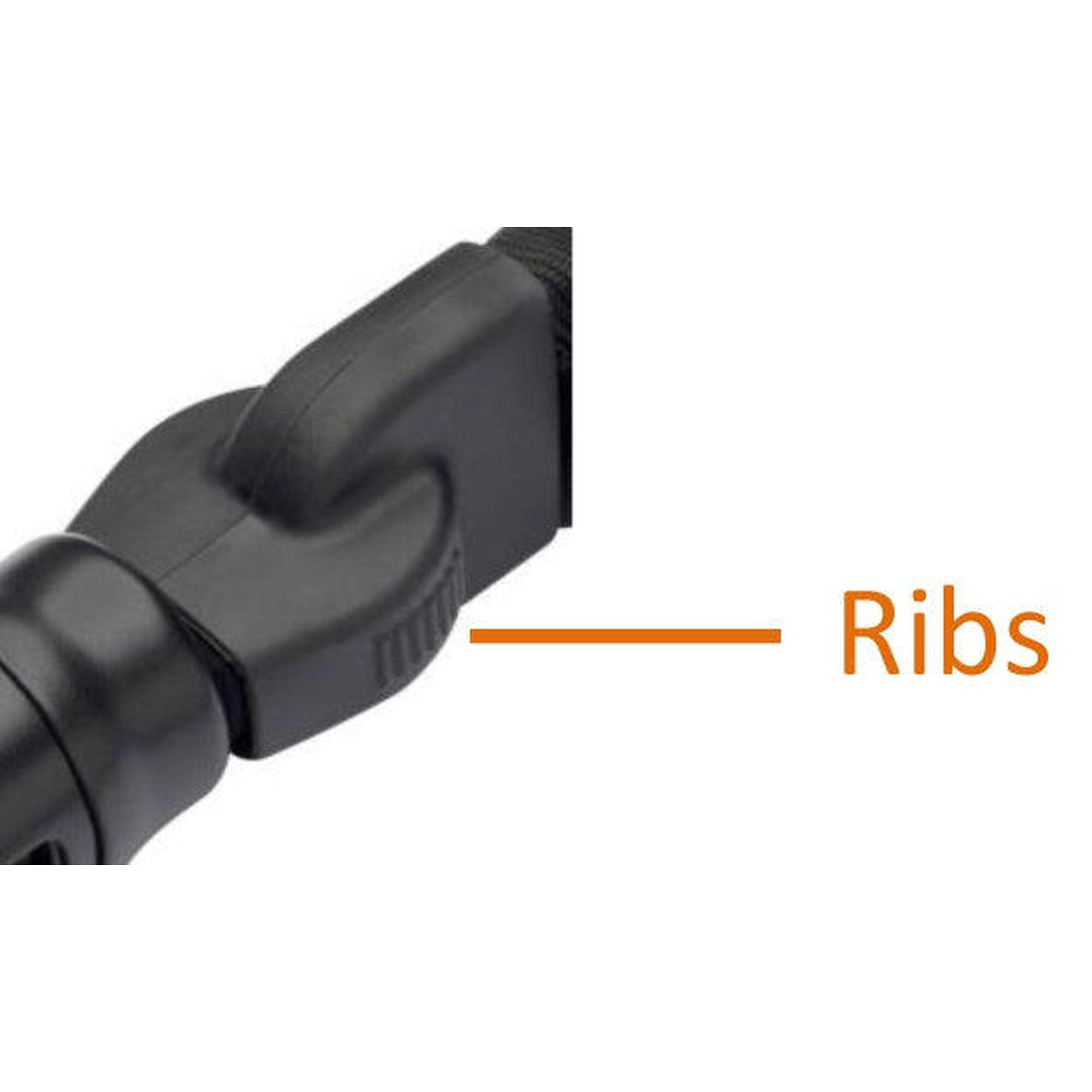Chaîne de sécurité AXA Linq 100Cm 9.5Mm Noir pour vélos