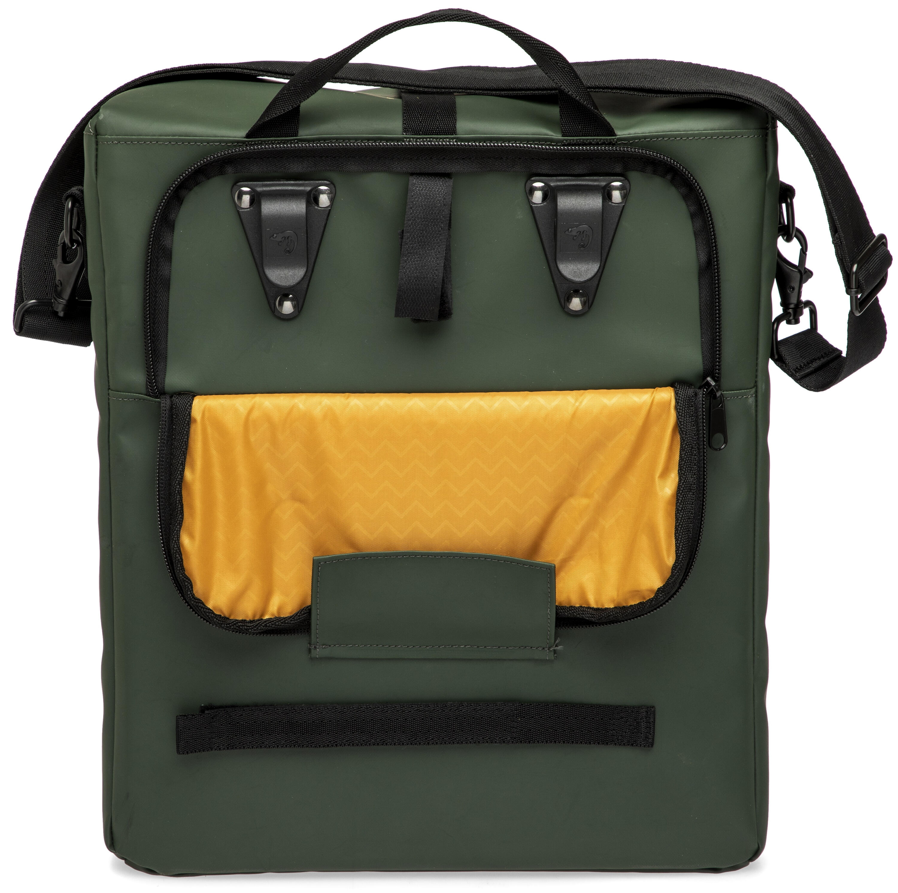 Odense Single Bicycle Bag - Water-Repellent - 17.5L - Black Green 6/6