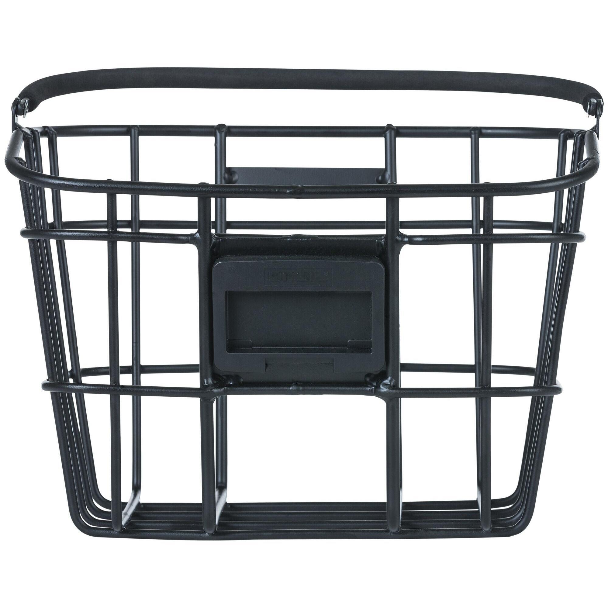 Kosz Rowerowy Bremen Aluminiowy 28 X 37 X 26 Cm - Czarny