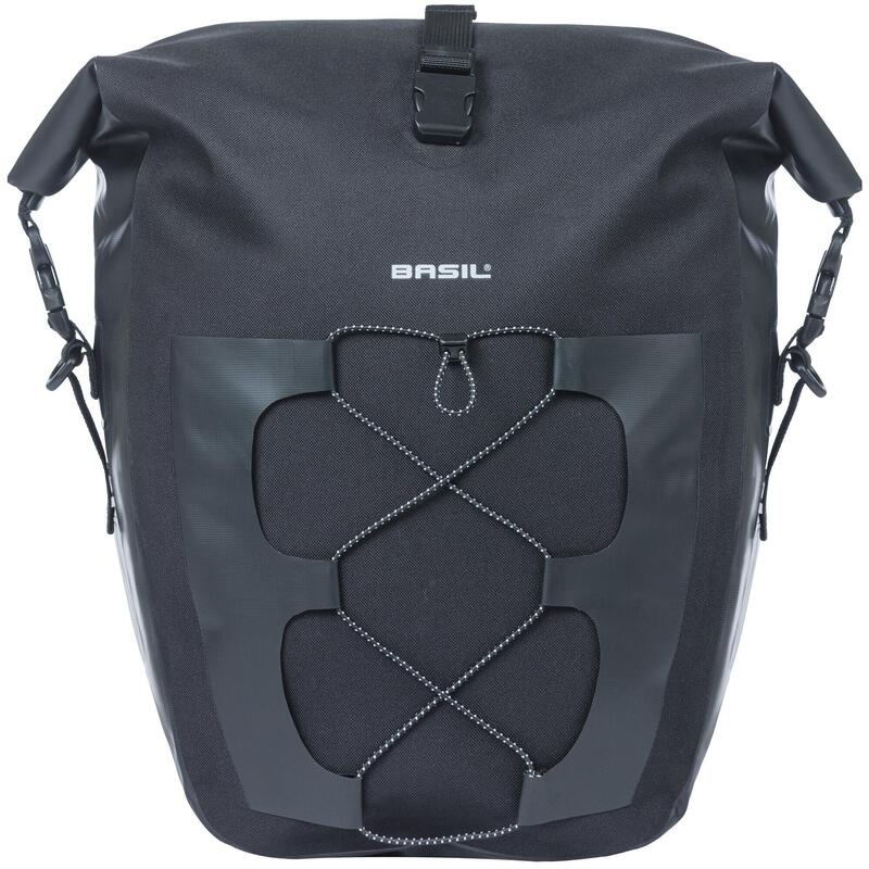 Torba Rowerowa Navigator Wodoodporna 25-31 Litrów 32 X 15 X 37 Cm - Czarna