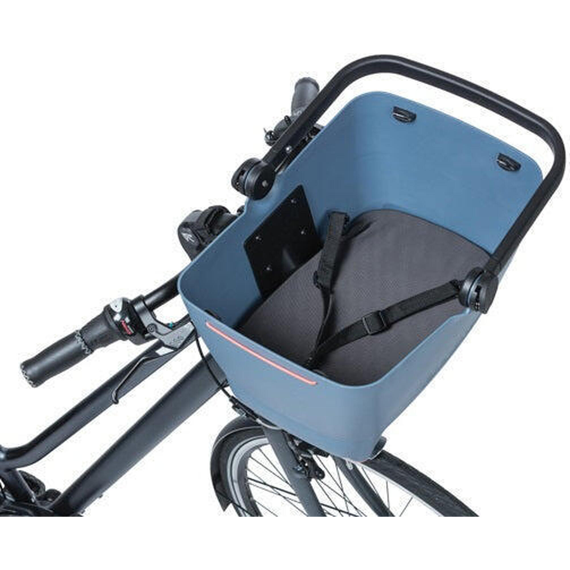 Kosz Rowerowy Dla Psa Buddy Kf - Przód - 48 X 37 X 28 Cm - Faded Blossom