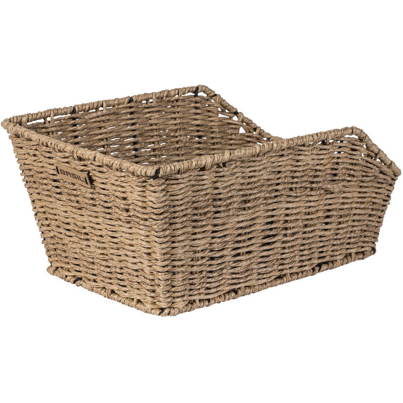 BASIL Tylny kosz rowerowy „Cento Rattan Look” z trawy morskiej
