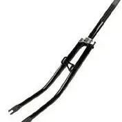 28 x 1 1/2 Tour Bicycle Fork — Steel, 25.4 mm Steerer, 351 mm, Gloss Black.