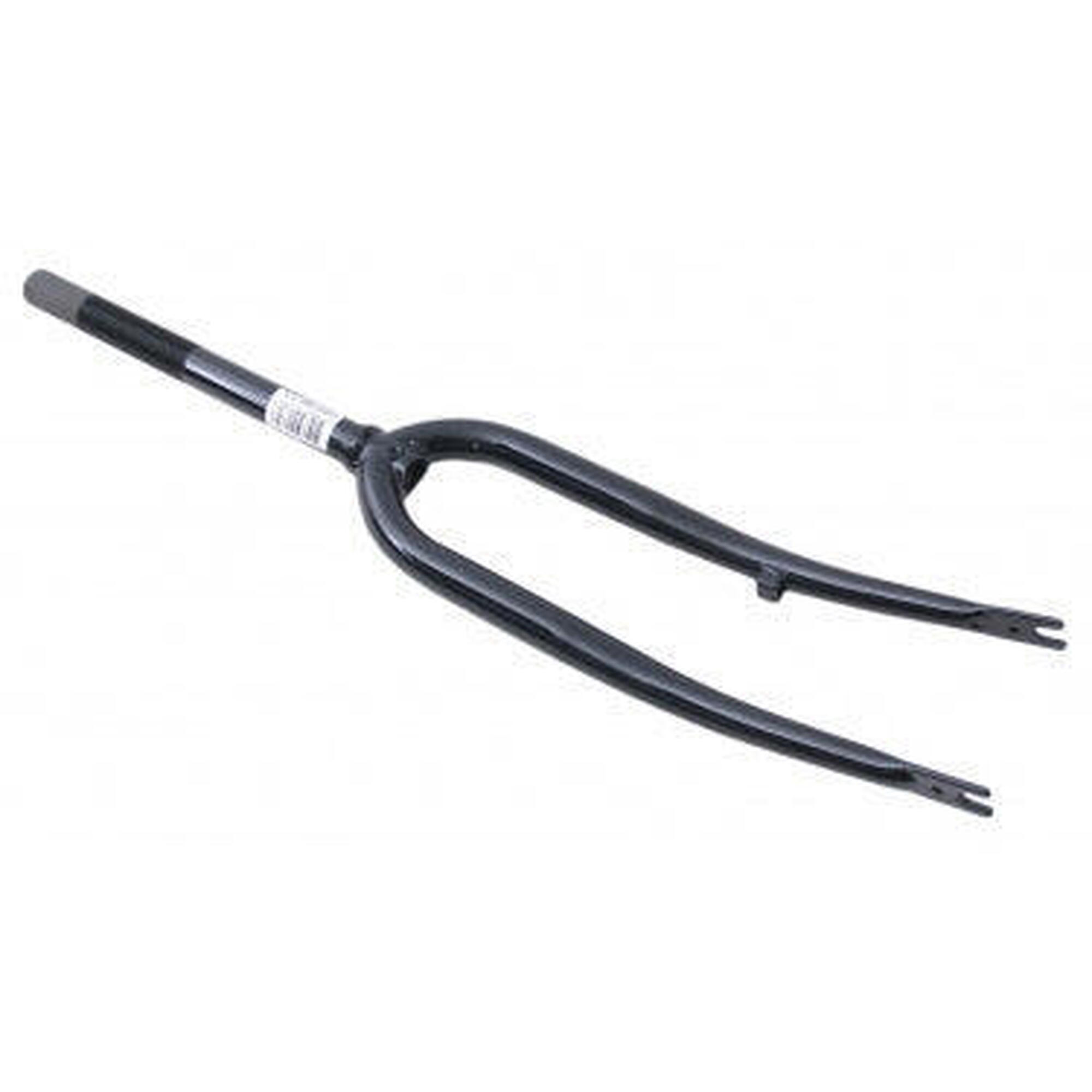 Przedni widelec HULZEBOS 28 cali 1 1/8 cala gwintowany czarny błyszczący