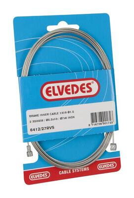 Elvedes rvs remkabel binnen ton peer 2.35m (6412 27rvs)