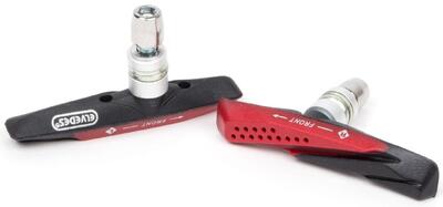 V-brake remblokken 72 x 14 mm - zwart - 2 stuks