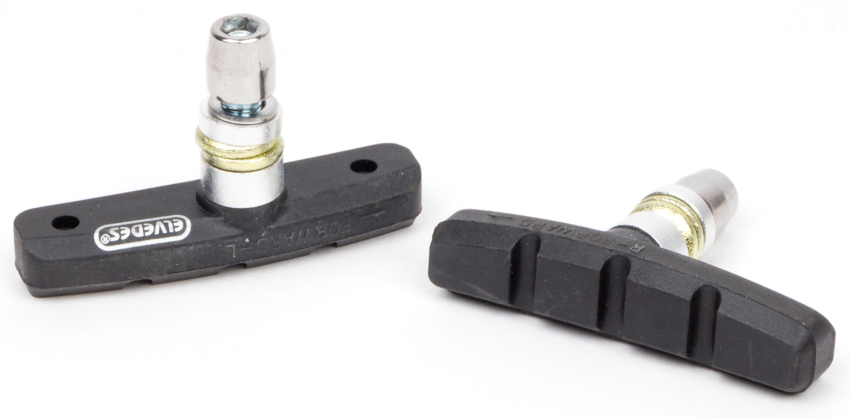 ELVEDES V-Brake Bremsbeläge 60 x 14 mm - Schwarz - 2 Stück