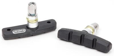 V-brake remblokken 60 x 14 mm - zwart - 2 stuks