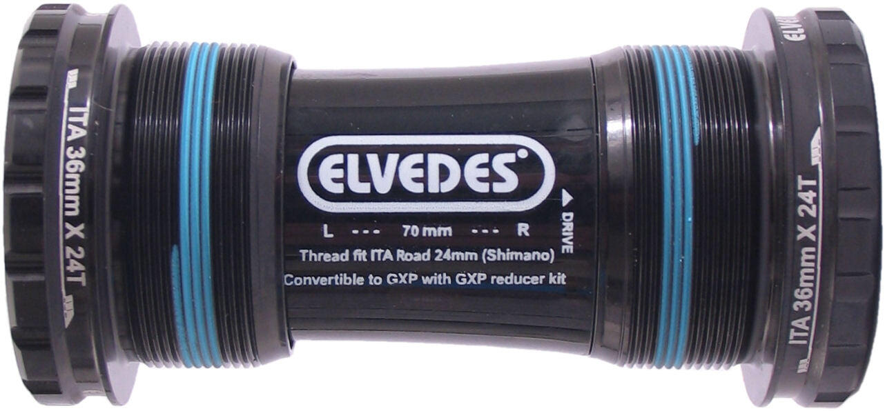 Boîtier de pédalier Elvedes ITA 24 mm + spacer GXP 4/4