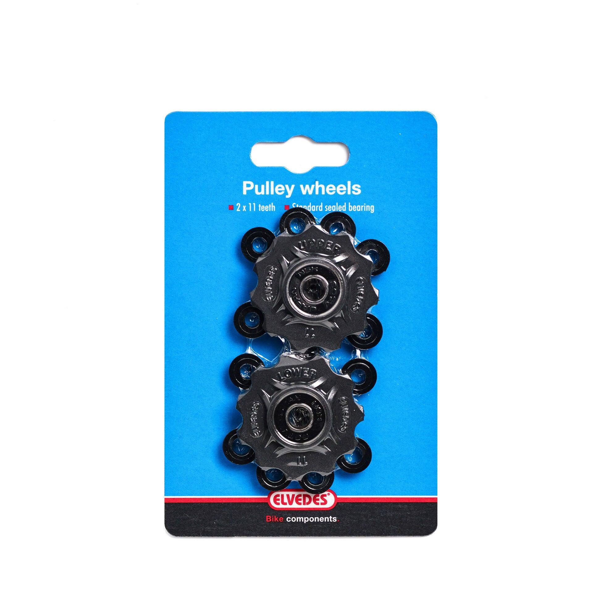 Paire de Galets de Dérailleurs avec Spacers Elvedes 2 x 11 dents SHIMANO / CAMPA 4/4