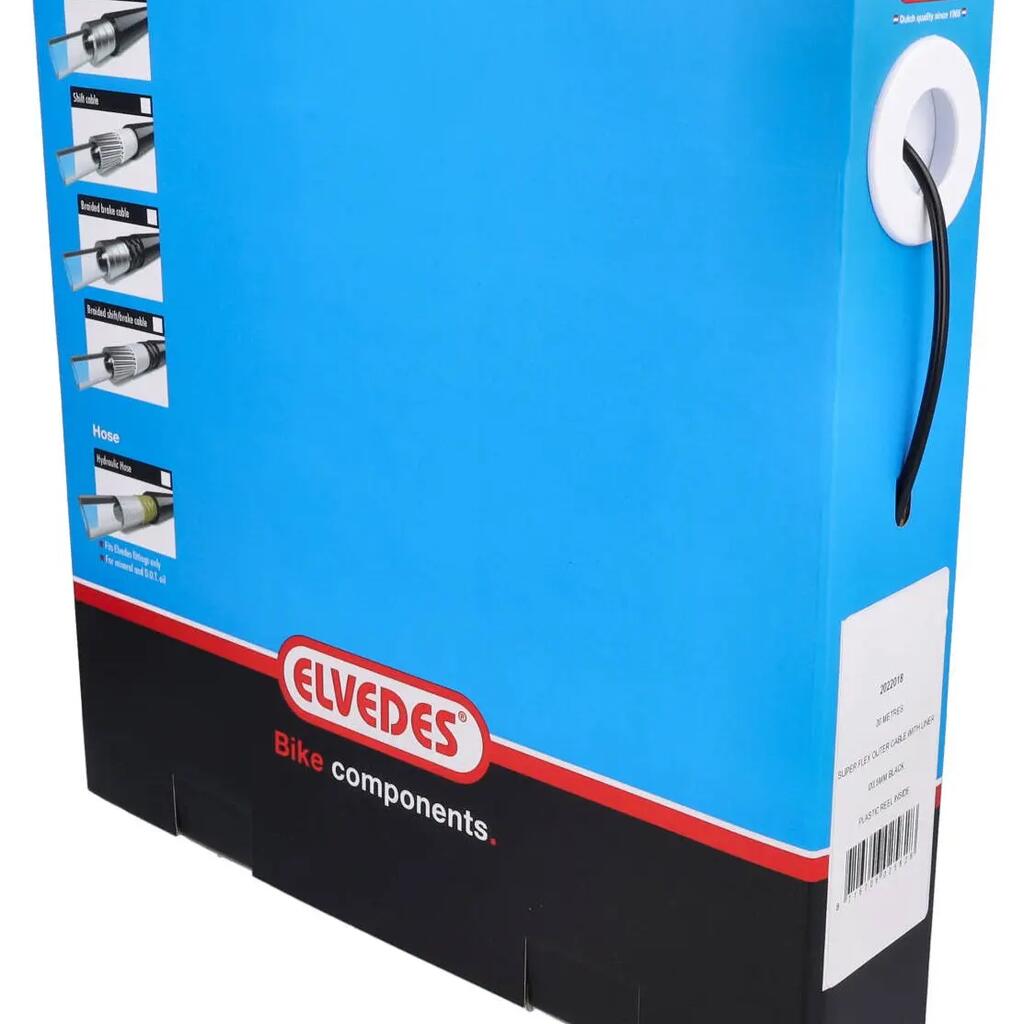 Elvedes Superflex Outdoor Cable 3.65mm - 30m Roll in Black