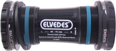 Elvedes hollowtech trapaskit voor sram truvativ mtb race zwart
