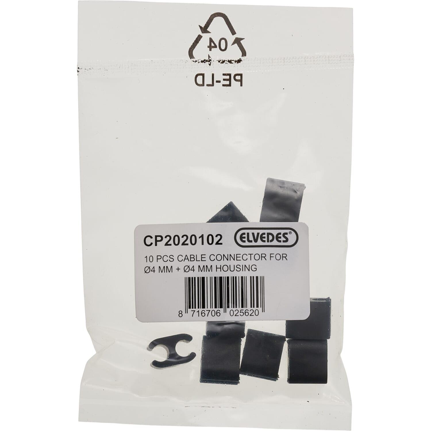 ELVEDES Elvedes Duo Kabelclips Zwart 4,1+5mm (P 10)