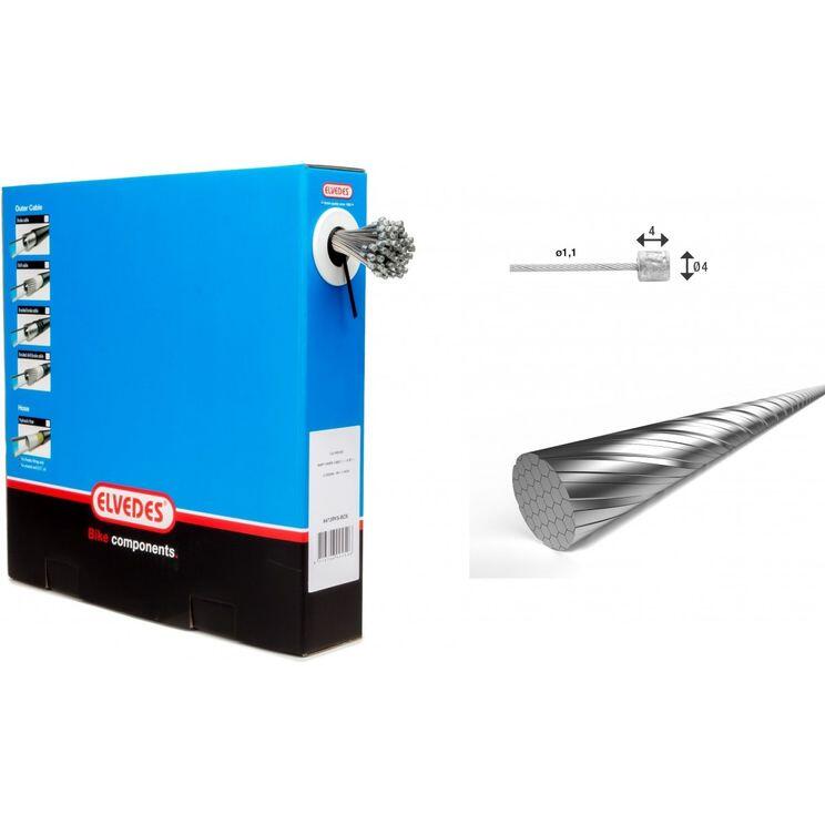 SHIMANO Elvedes Cable de Cambio Interior Acero Inoxidable 49dr Nippel 4x4 (50 unidades)
