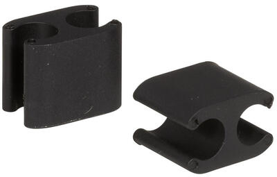 Elvedes kabelclips duo pvc voor di2 5,0 mm + 2,5 mm zwart (50 stuks)