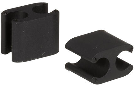 Clips de cable Elvedes Duo PVC para Shimano Di2 5,0 mm + 2,5 mm - 50 uds