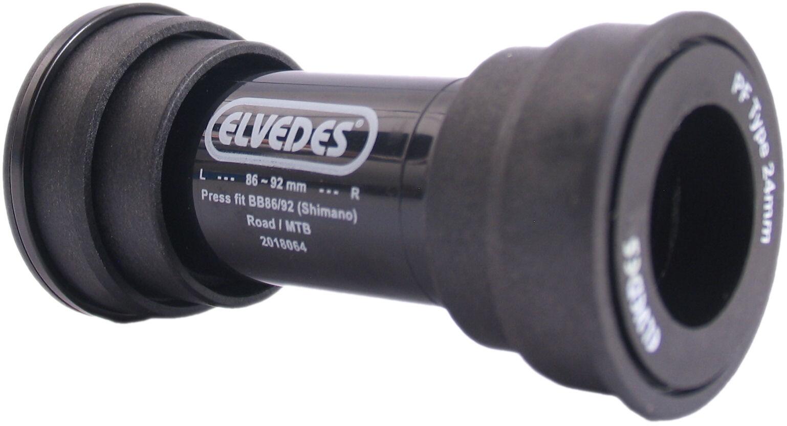 Elvedes Press Fit BB86 / 92 24mm Shimano Bottom Bracket Black 3/4