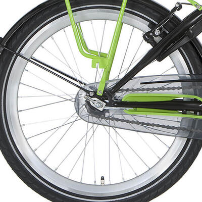 Ruota posteriore Alpina 22 pollici J19DB argento mozzo 3 marce
