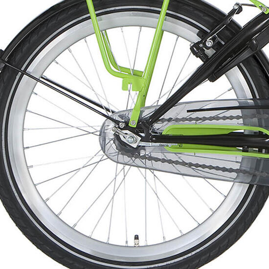 Ruota posteriore Alpina 22 pollici J19DB argento mozzo 3 marce