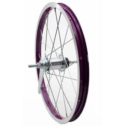 Roue Arrière Alpina de 20 Pouces avec Moyeu de Frein en Violet