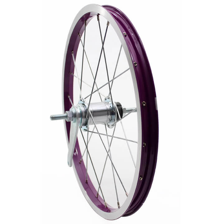 Alpina - Roue Arrière Alpina De 20 Pouces Avec Moyeu De Frein En Violet - Moyeu De Roue De Vélo - Taille Unique - Decathlon
