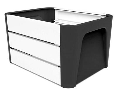 Basil Mirage Click 'n Krat cassetta bici 24 L bianco/nero.