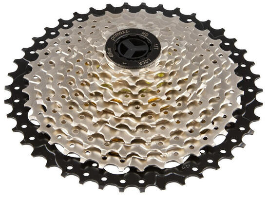 Tecora Primax E cassette 10-speed 11-42T zilver (in doos).