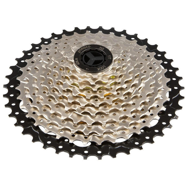 Cassette SunRace CS-MS2 - 10 Vitesses, Large Gamme 11-42 Dents - Argenté, Neuf Sous Blister
