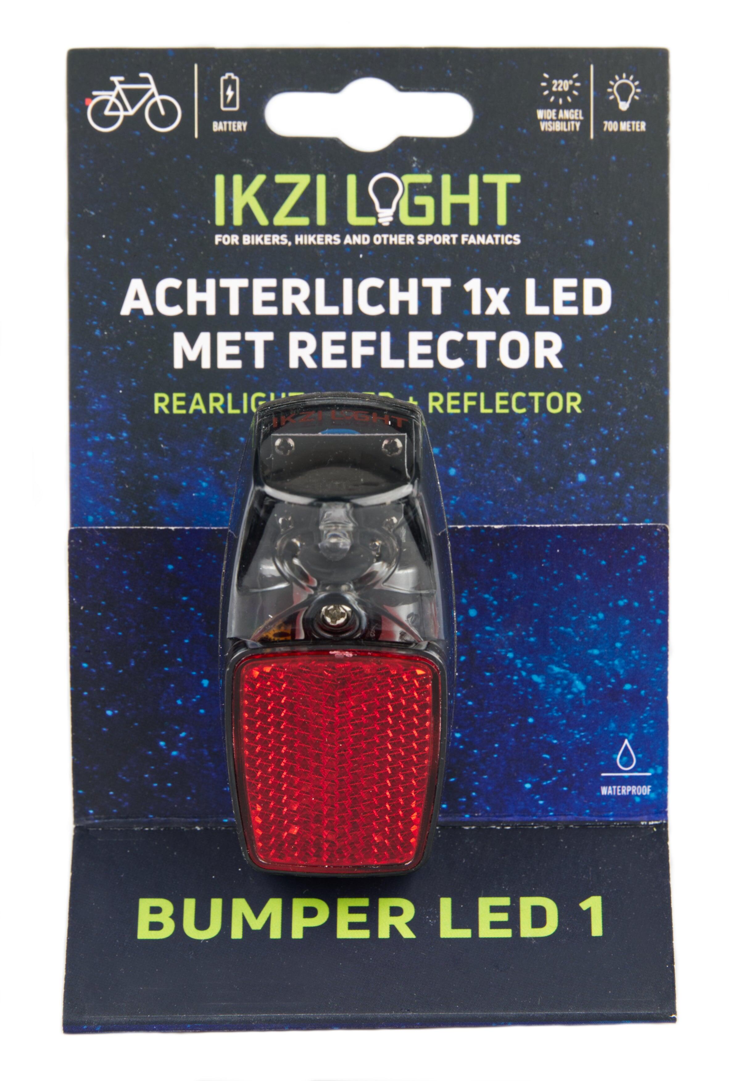 IkziLight fanale posteriore LED con riflettore, impermeabile. 4/4
