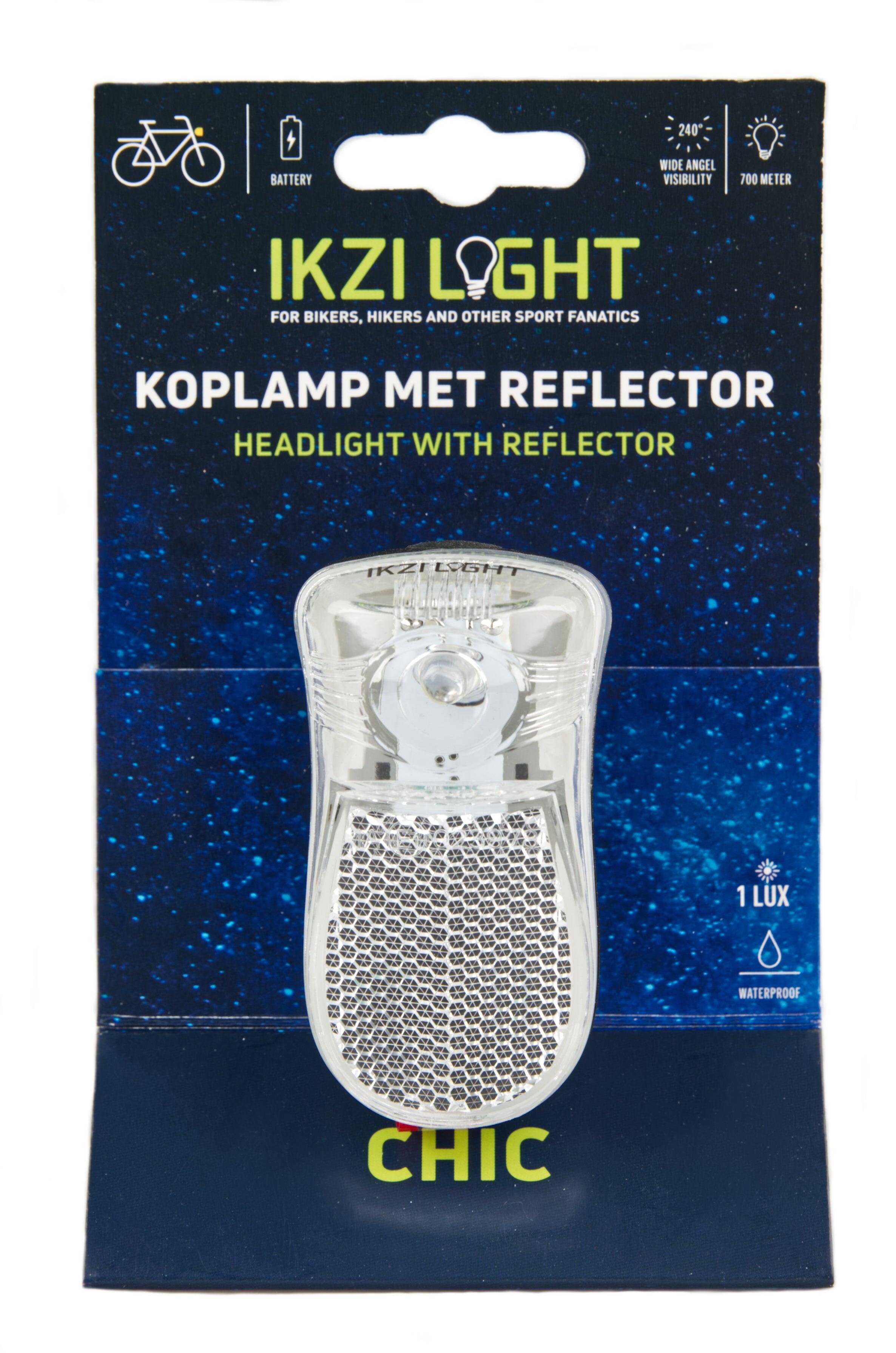 IkziLight Faro LED per Bici, Bianco, a Batterie. 4/4