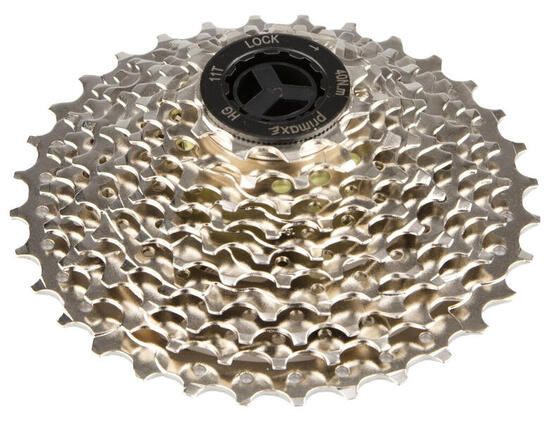 Tecora Primax e cassette 10 speed 11-32t zilver in doosje