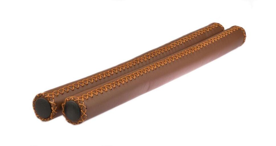 Uchwyty Kierownica Skórzana 40 Cm - Brązowa