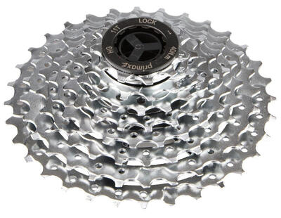Tecora primax e cassette 8 speed 11-32t zilver in doosje