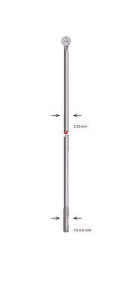 Raggi Alpina 13G 250 mm Ø 2.33 mm filettatura FG 2.6 - 144 pezzi.