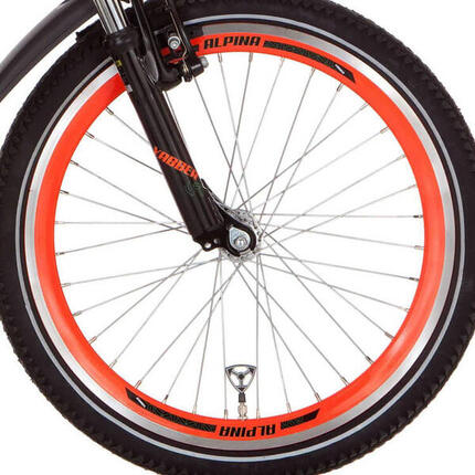 Alpina Vorderrad 22 Zoll J19DB in Orange und Zink