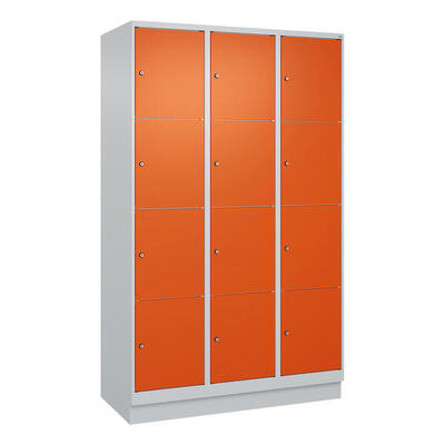Fächerschrank Classic Plus, 4 Fächer übereinander, Abteilbreite 40 cm, mit