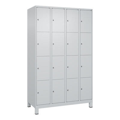 Fächerschrank Classic Plus, 4 Fächer übereinander, Abteilbreite 30 cm, mit